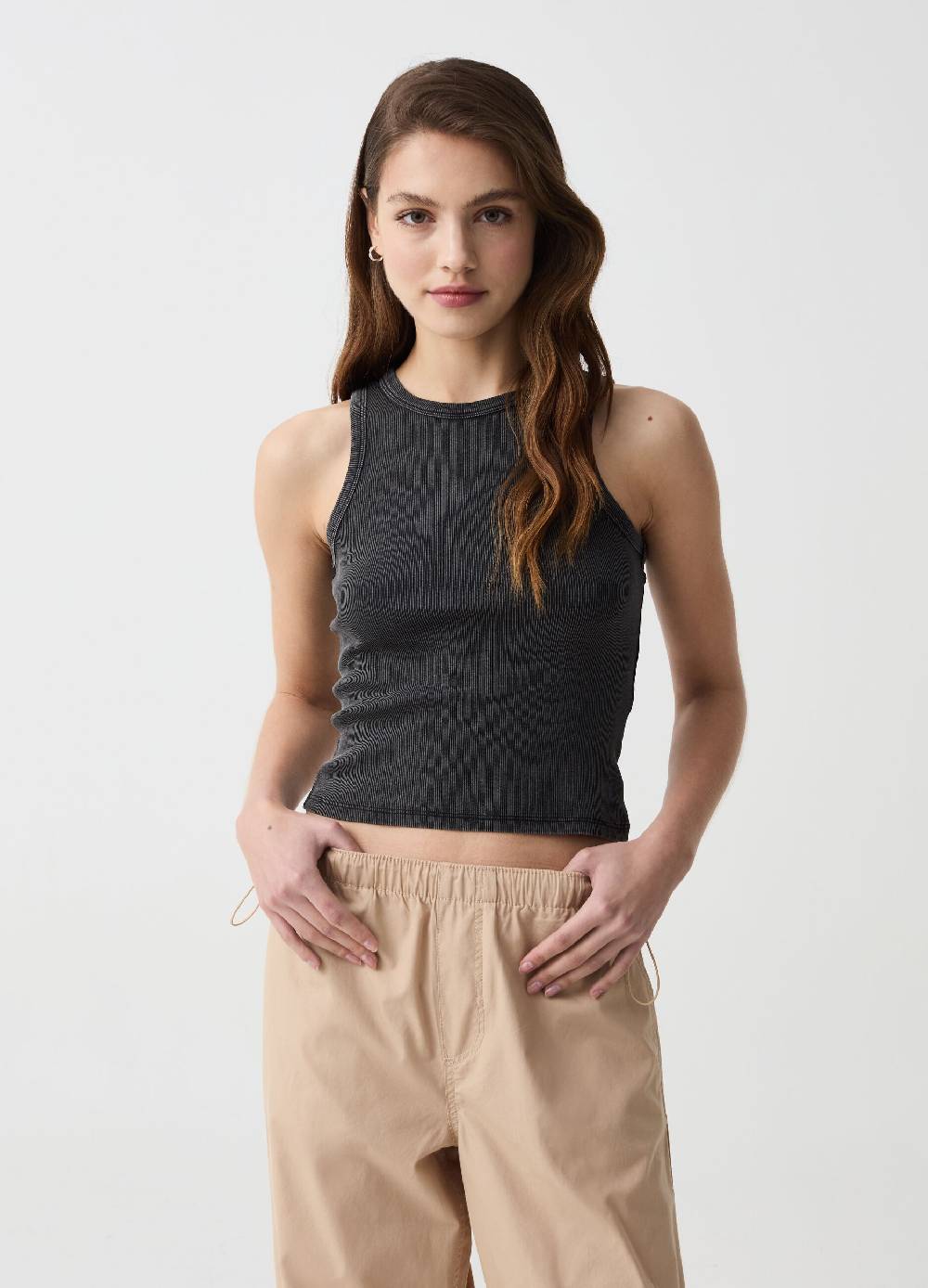 Ovs Tank top a costine sottili