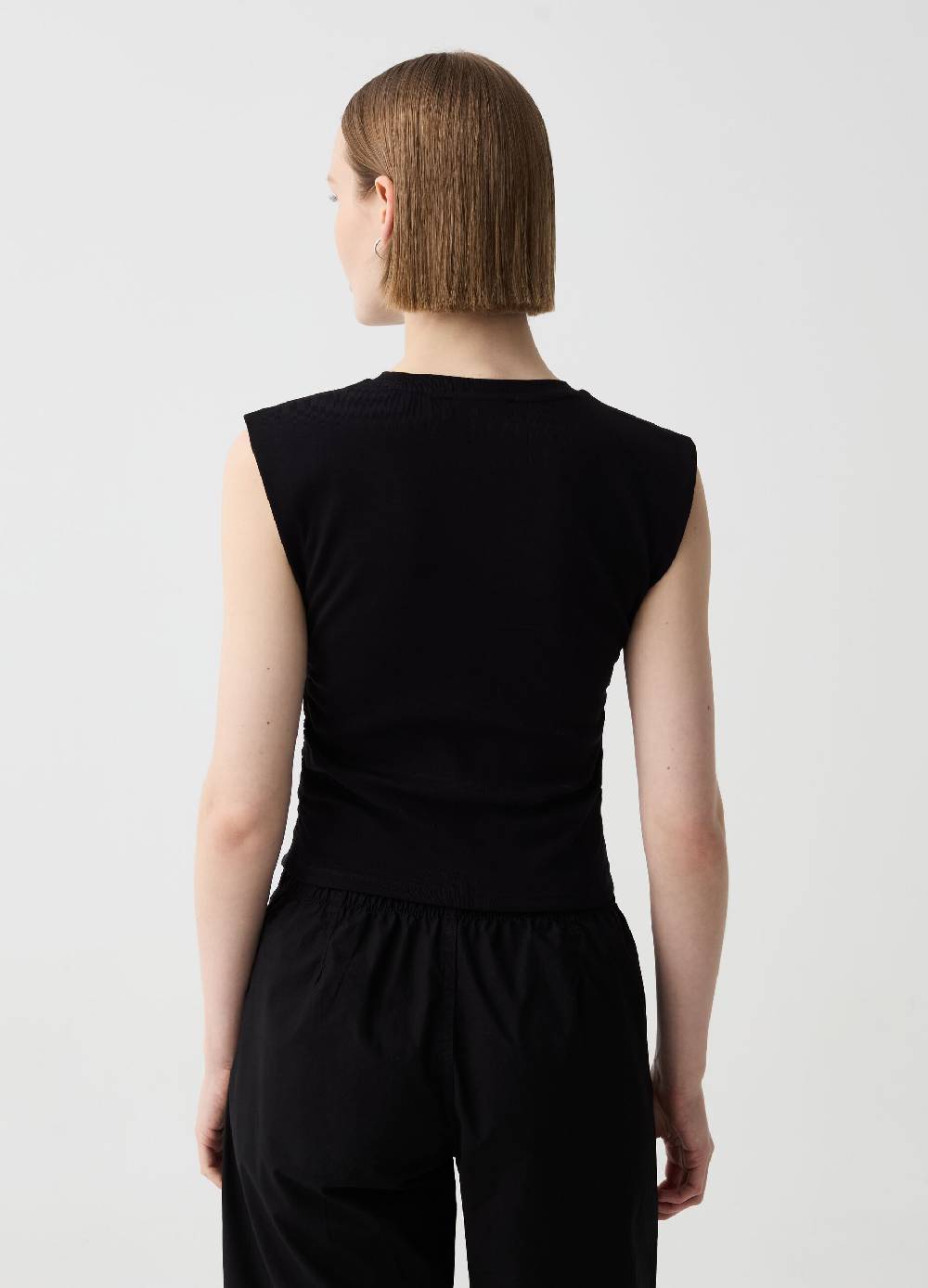 Ovs Tank Top Boxy Fit Con Arricciatura