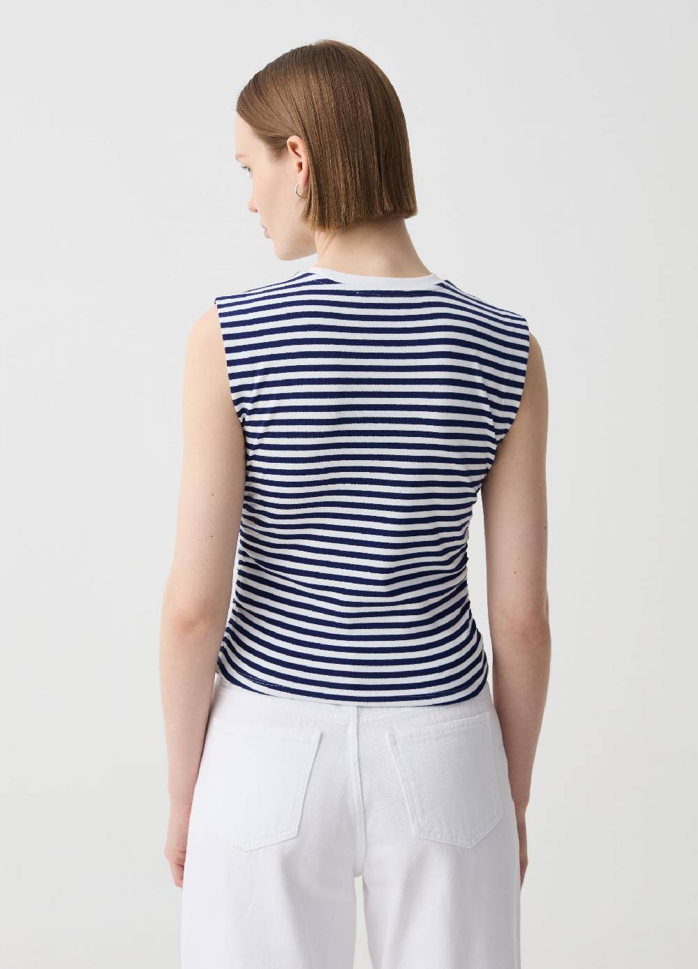 Ovs Tank Top Boxy Fit Con Arricciatura