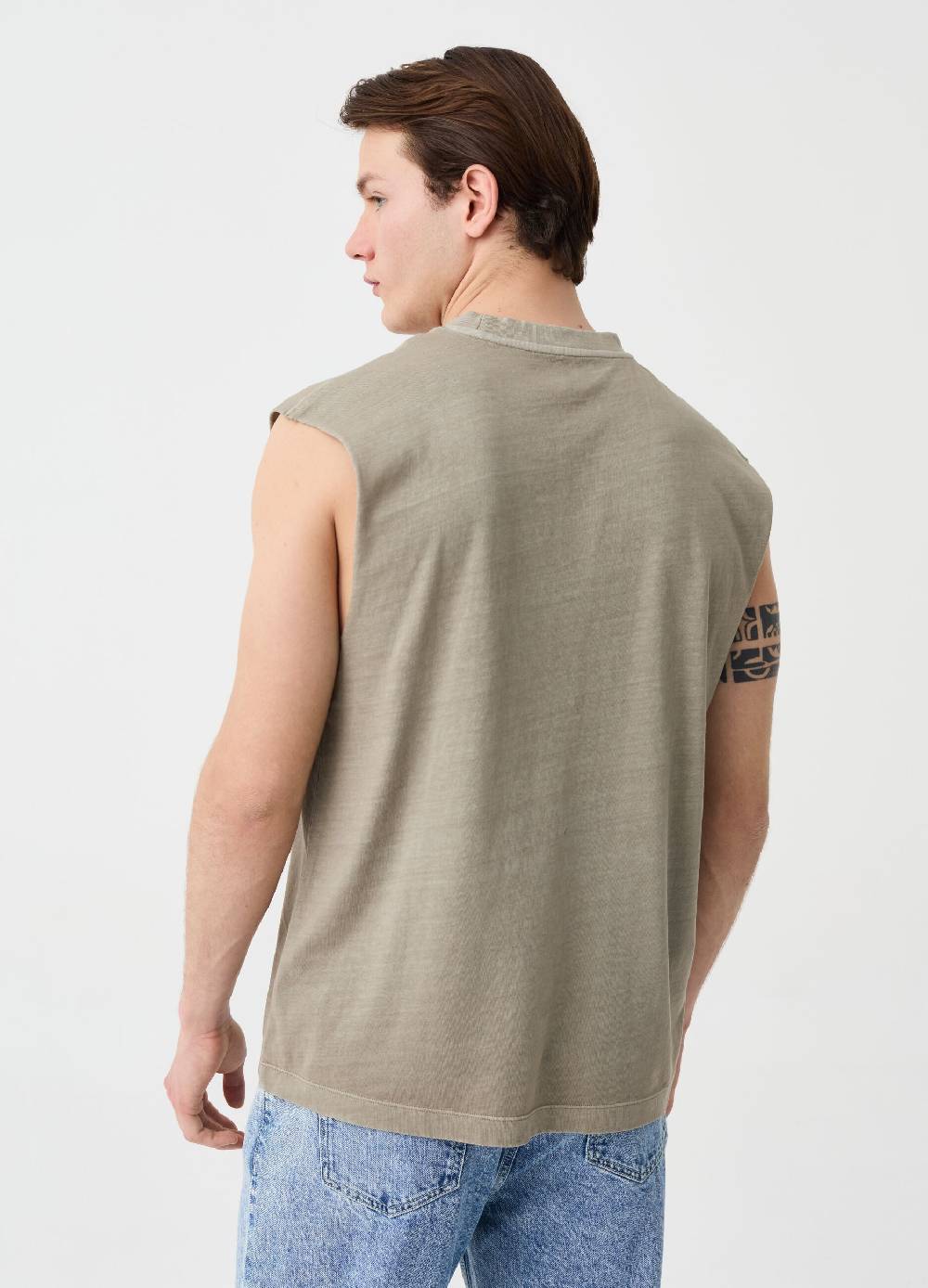 Ovs Tank Top Con Ricamo Palme