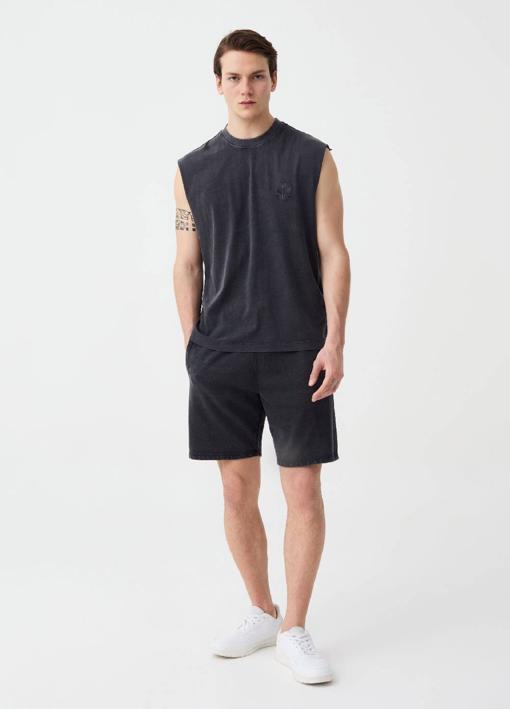 Ovs Tank top con ricamo palme