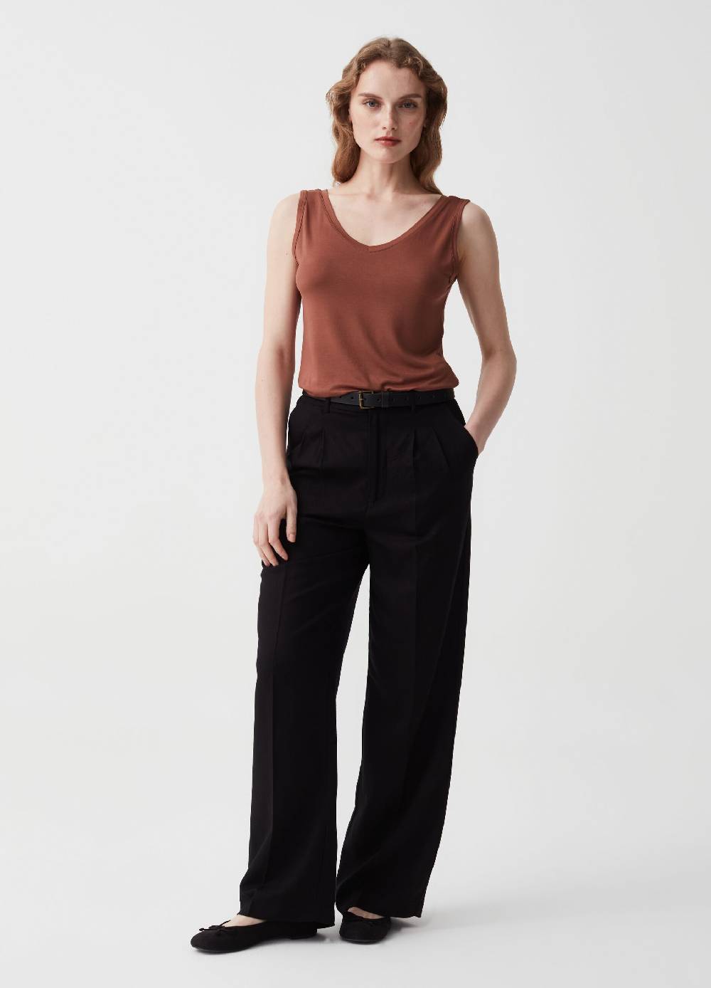 Ovs Tank Top Con Scollo A V