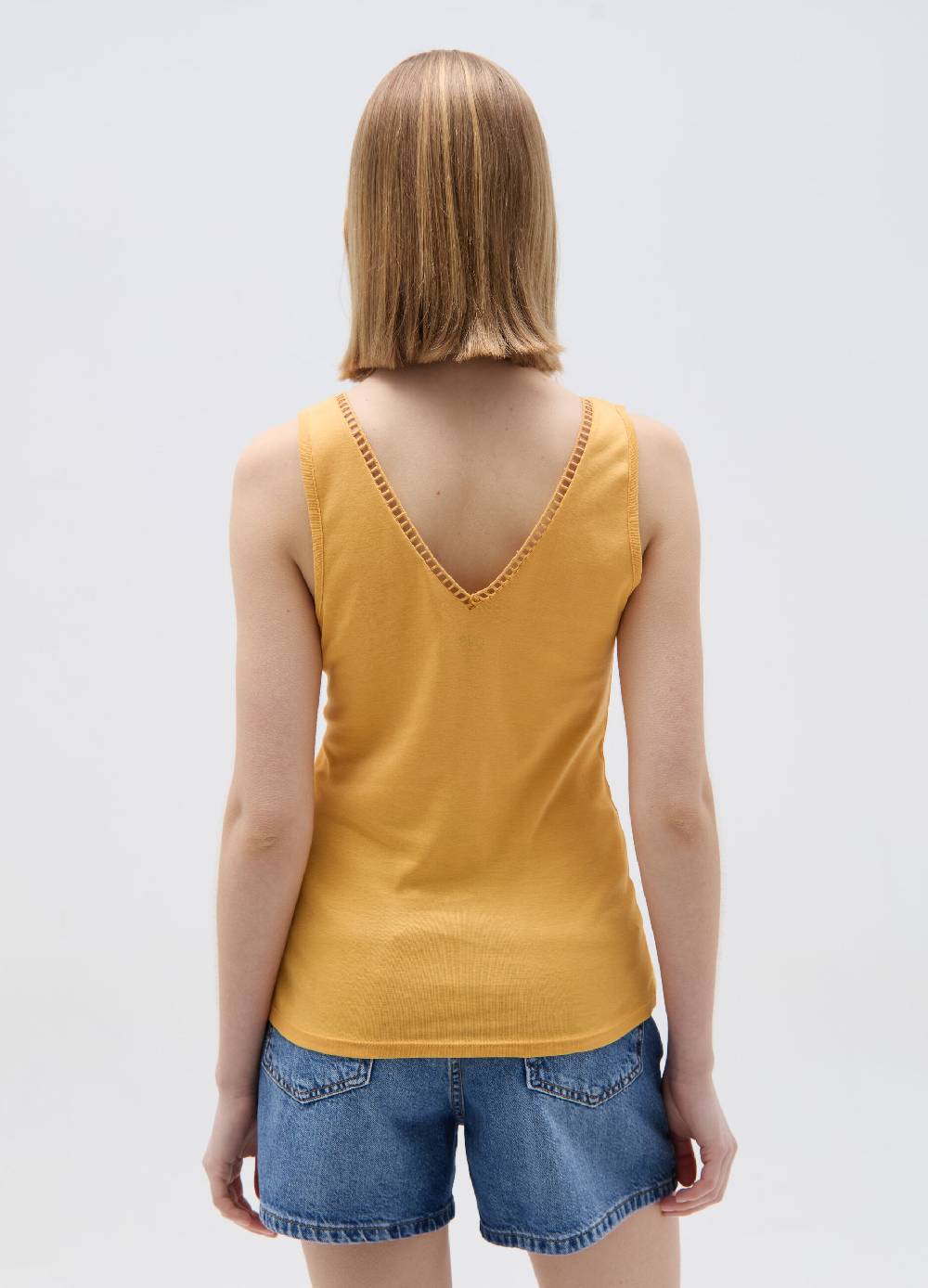 Ovs Tank Top Con Scollo A V E Profilo Traforato