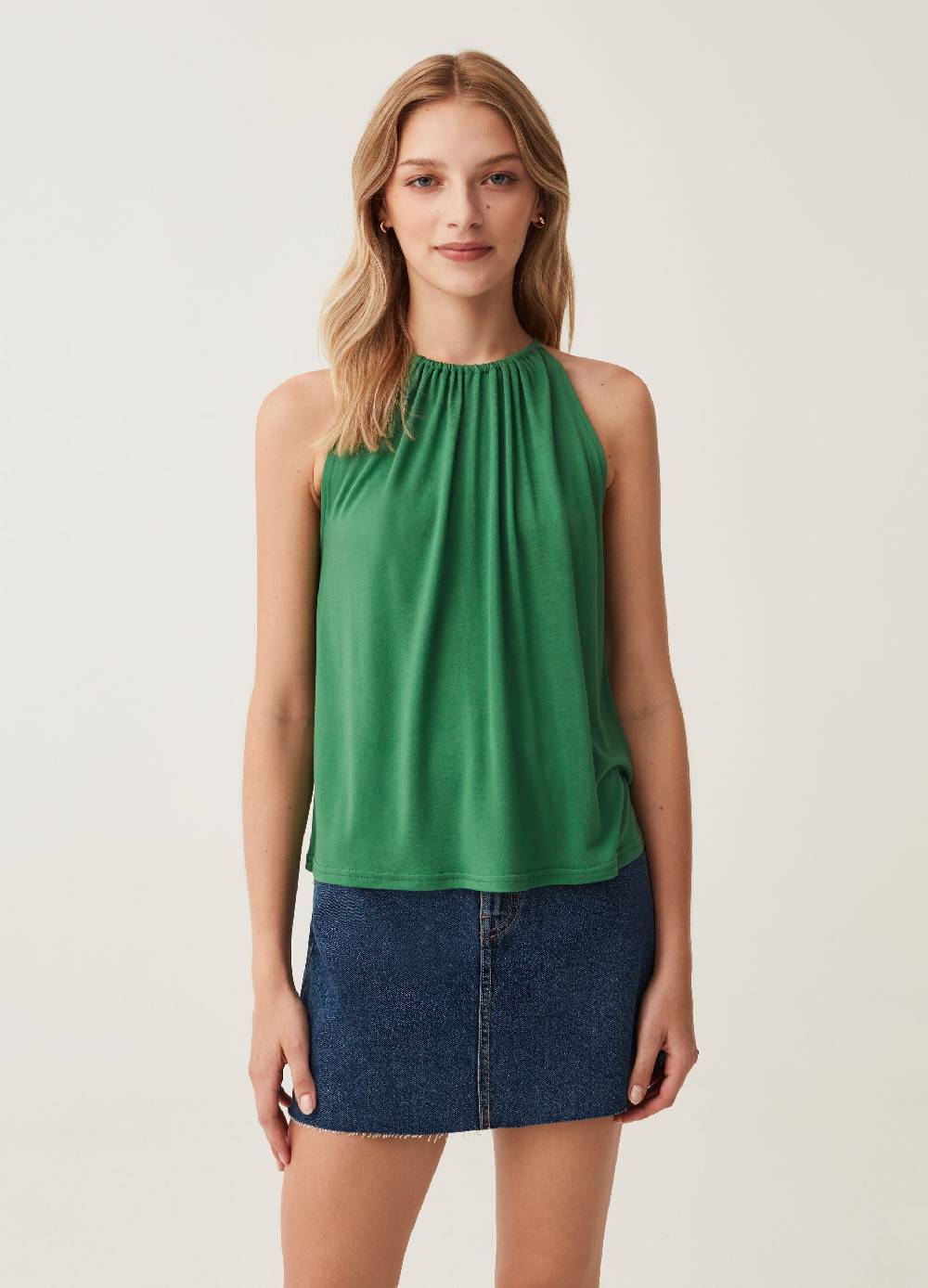 Ovs Tank Top Con Scollo Halter