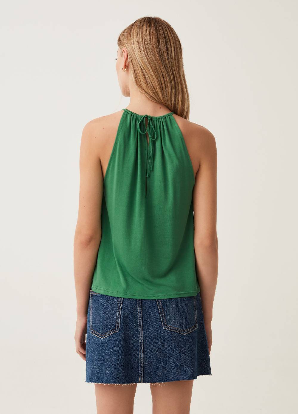 Ovs Tank Top Con Scollo Halter