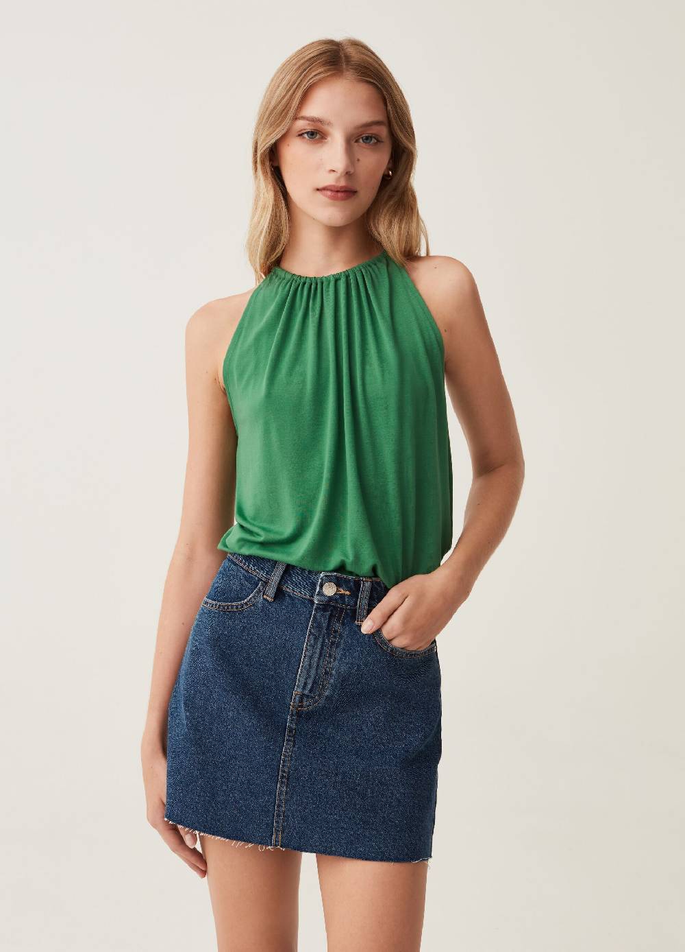 Ovs Tank top con scollo halter