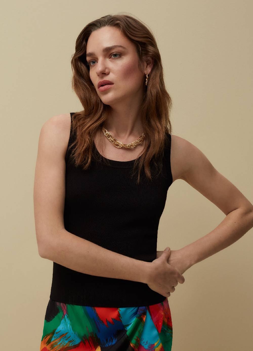 Ovs Tank Top Con Scollo Rotondo