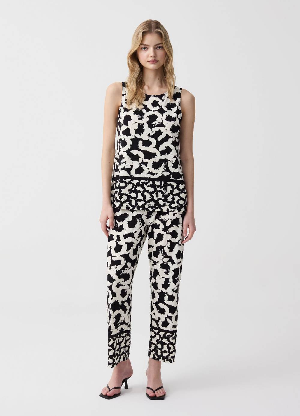 Ovs Tank Top Con Stampa Etnica