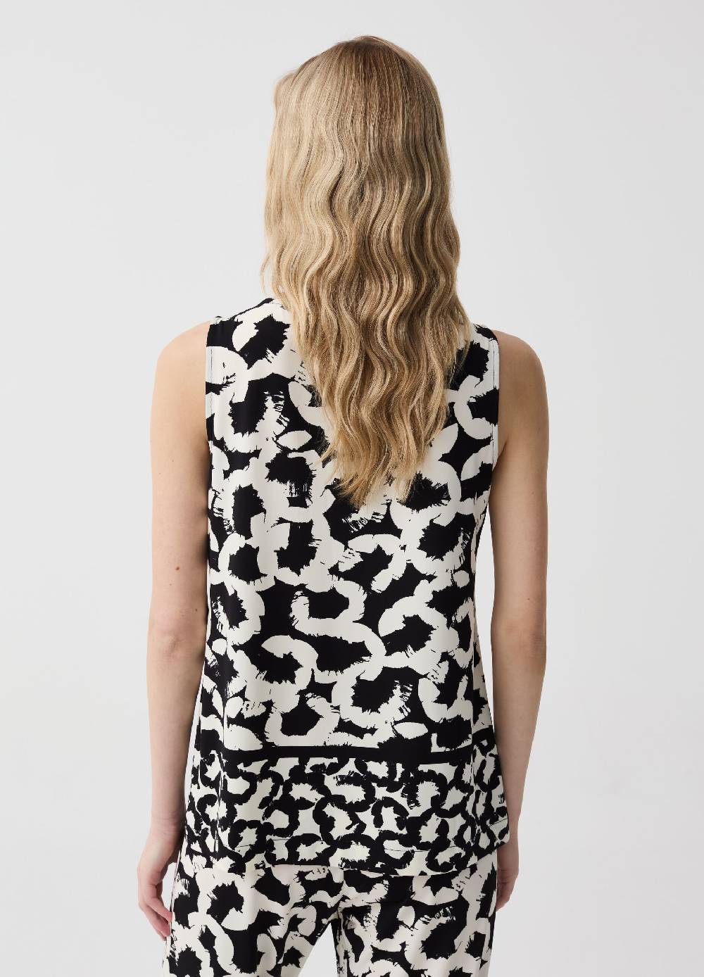 Ovs Tank Top Con Stampa Etnica