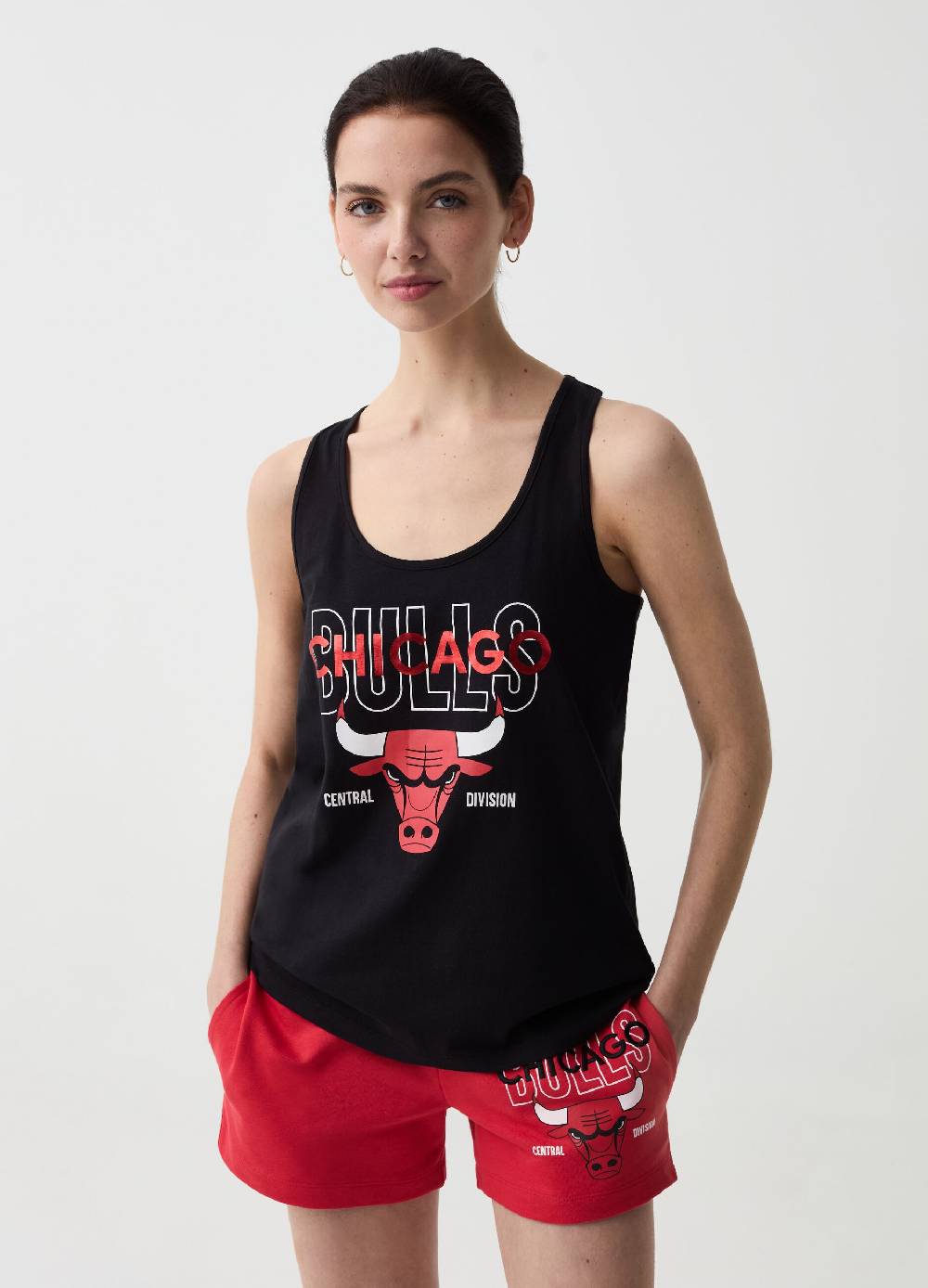 Ovs Tank top con stampa NBA Chicago Bulls
