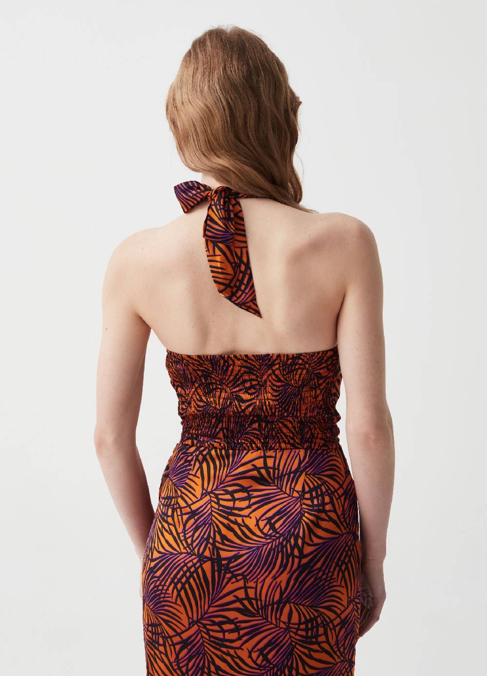 Ovs Tank Top Con Stampa Tropicale