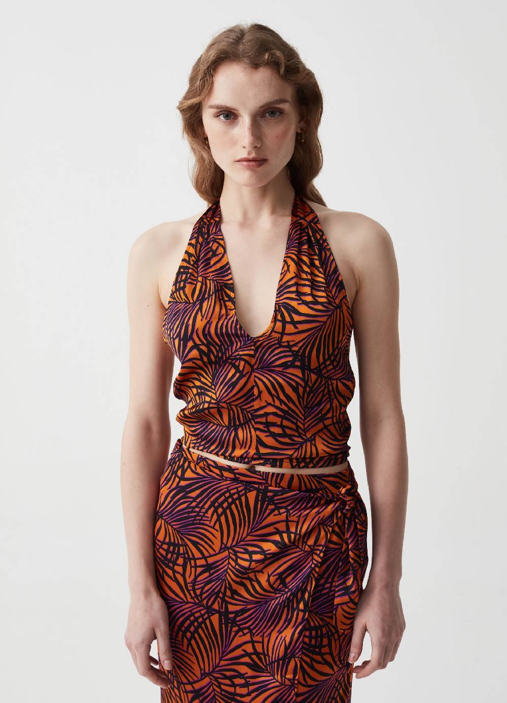 Ovs Tank top con stampa tropicale