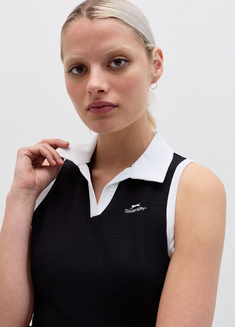 Ovs Tank top da tennis con scollo a polo Slazenger