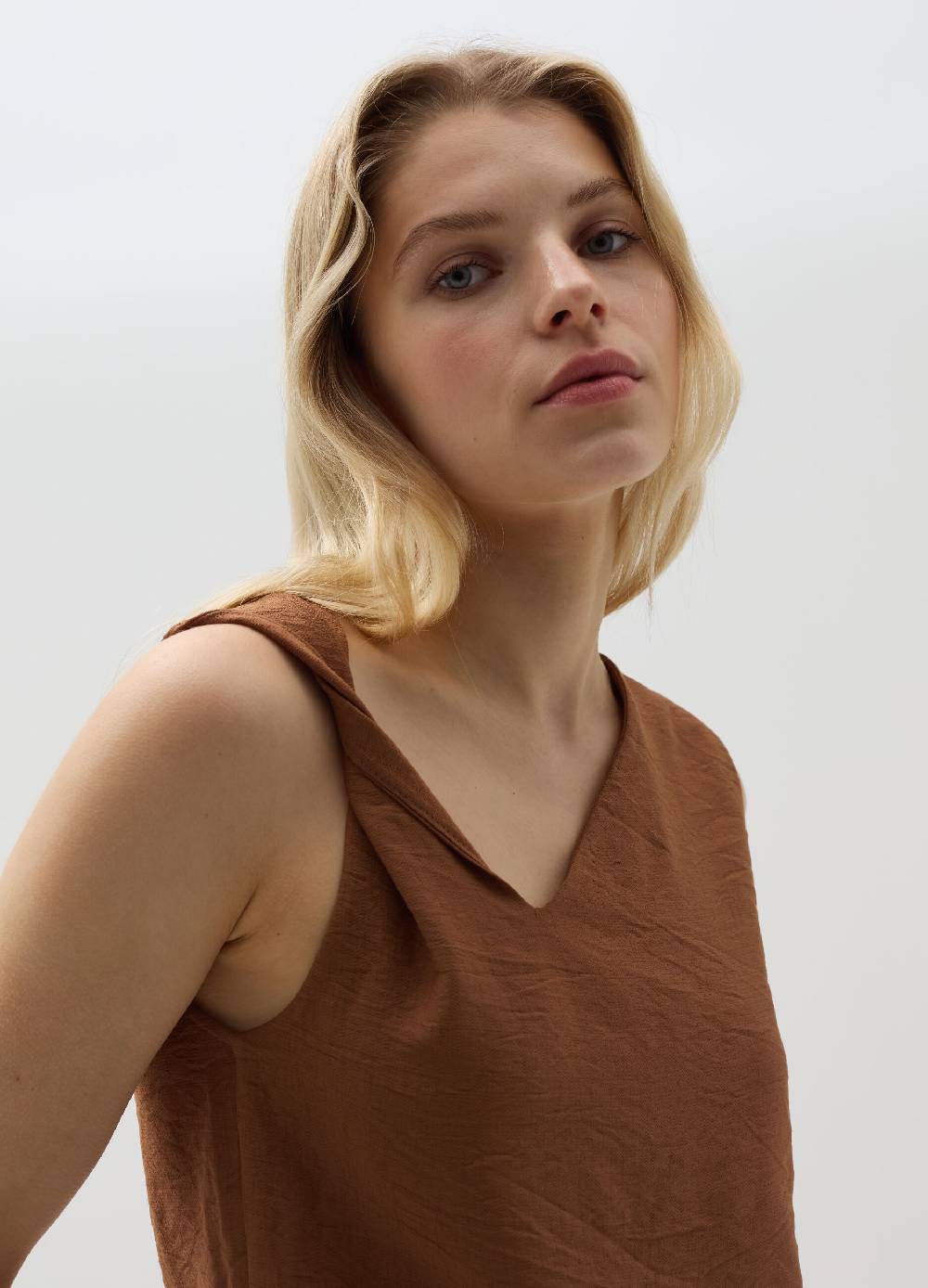 Ovs Tank top effetto crinkle scollo asimmetrico