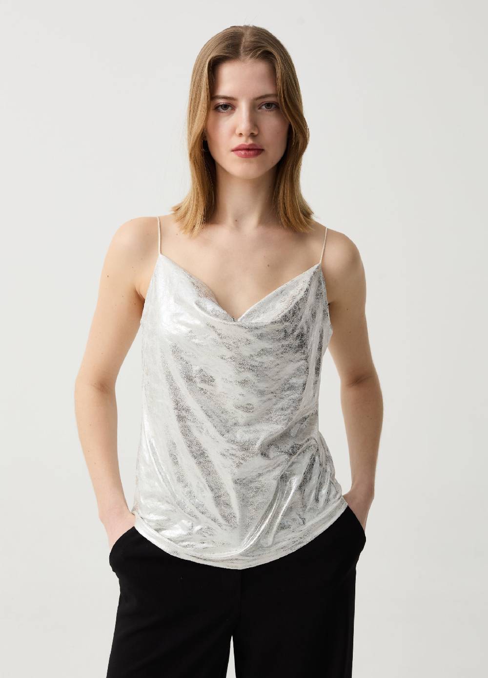 Ovs Tank top effetto metallizzato