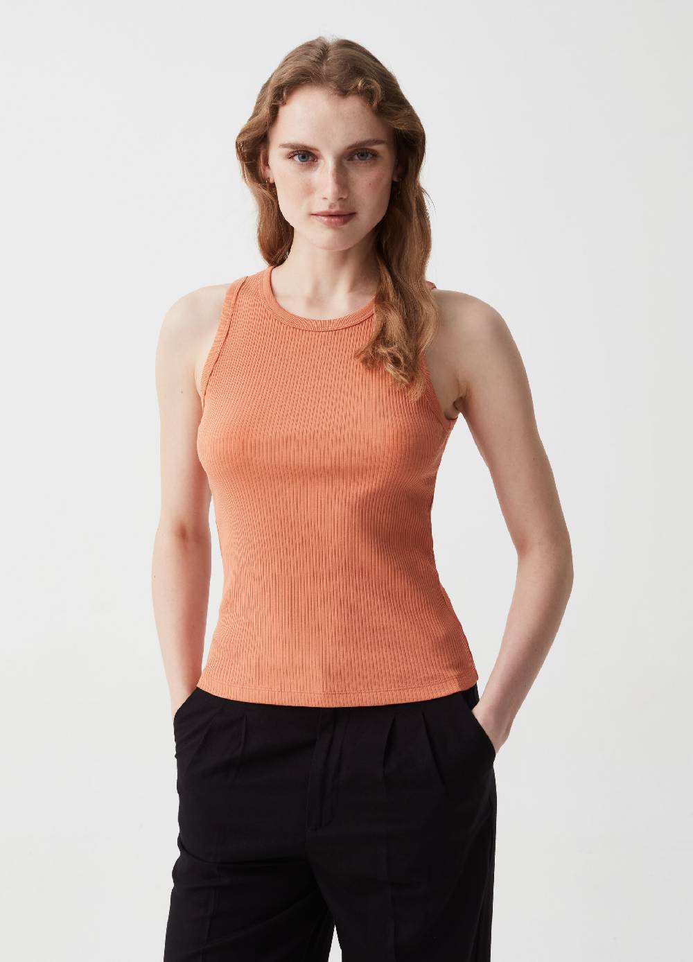 Ovs Tank top Essential a costine sottili