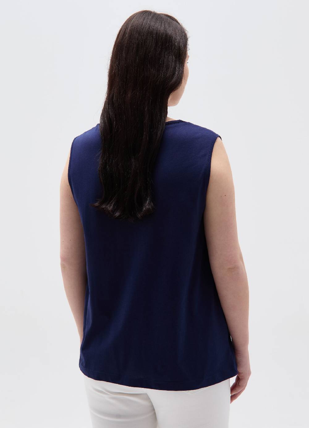 Ovs Tank Top Essential Con Scollo A V Curvy