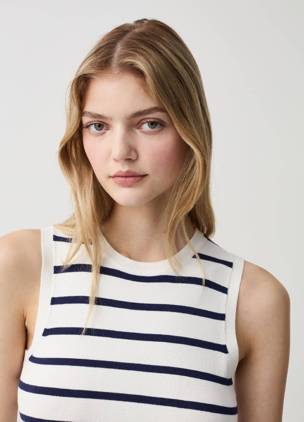 Ovs Tank Top Girocollo A Righe