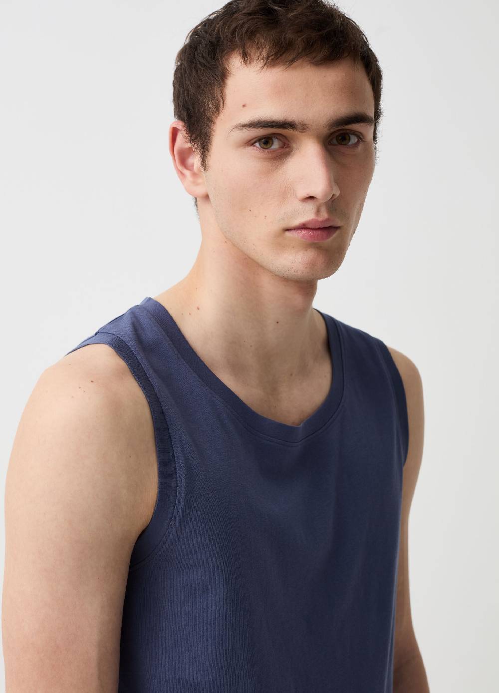 Ovs Tank Top Girocollo In Cotone