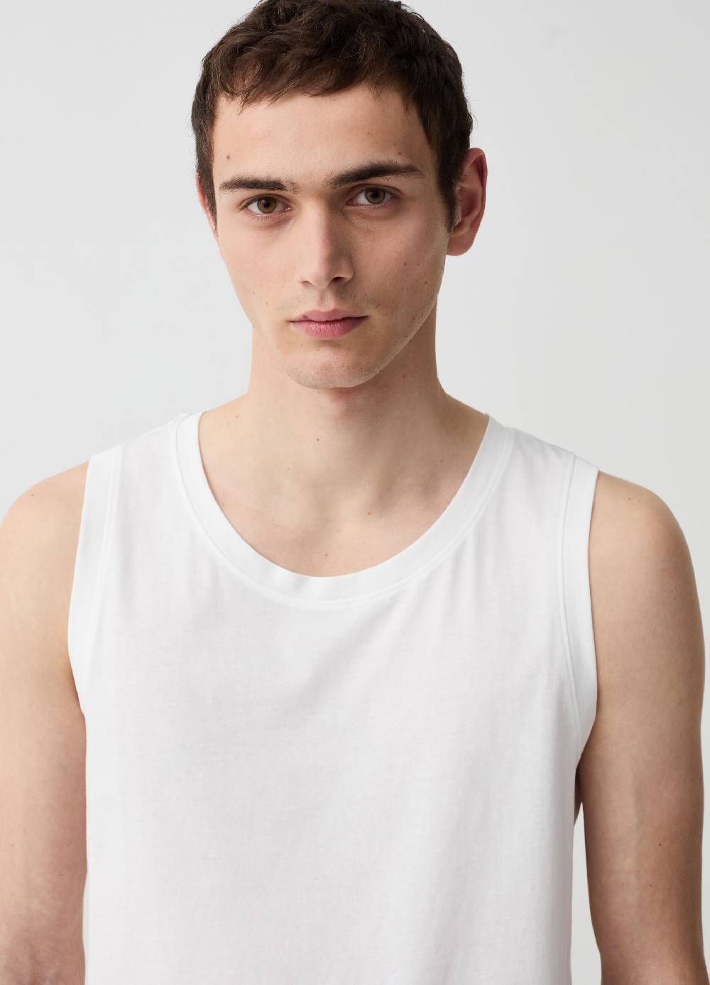 Ovs Tank Top Girocollo In Cotone