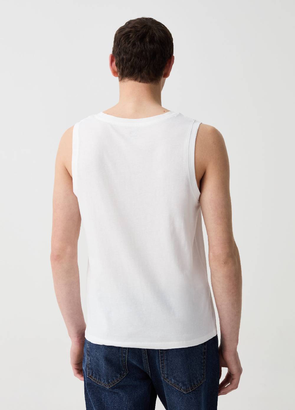 Ovs Tank Top Girocollo In Cotone