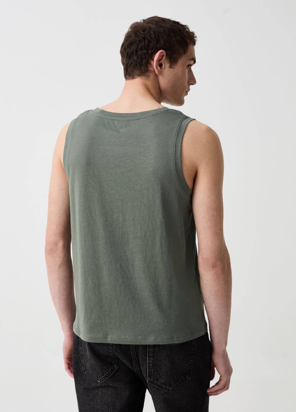 Ovs Tank Top Girocollo In Cotone