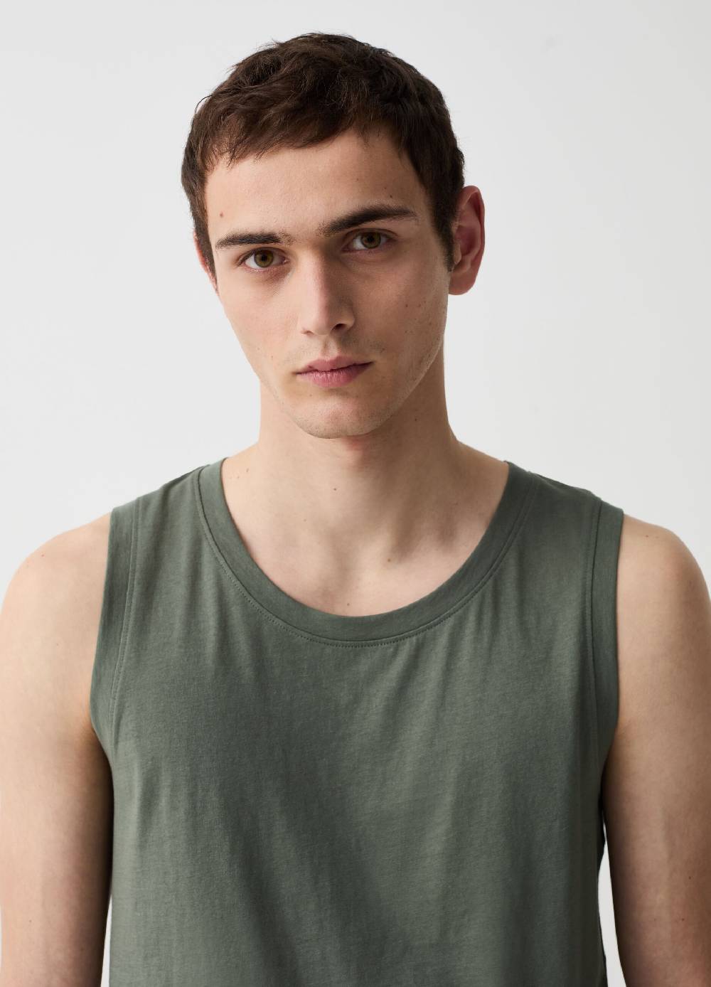 Ovs Tank Top Girocollo In Cotone