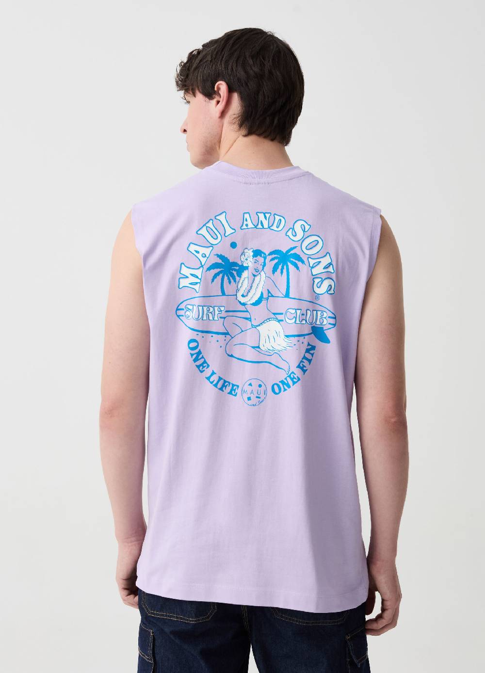 Ovs Tank Top In Cotone Con Stampa Logo