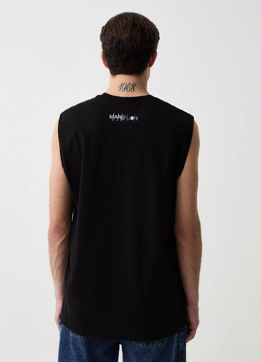 Ovs Tank Top In Cotone Con Stampa MARE FUORI