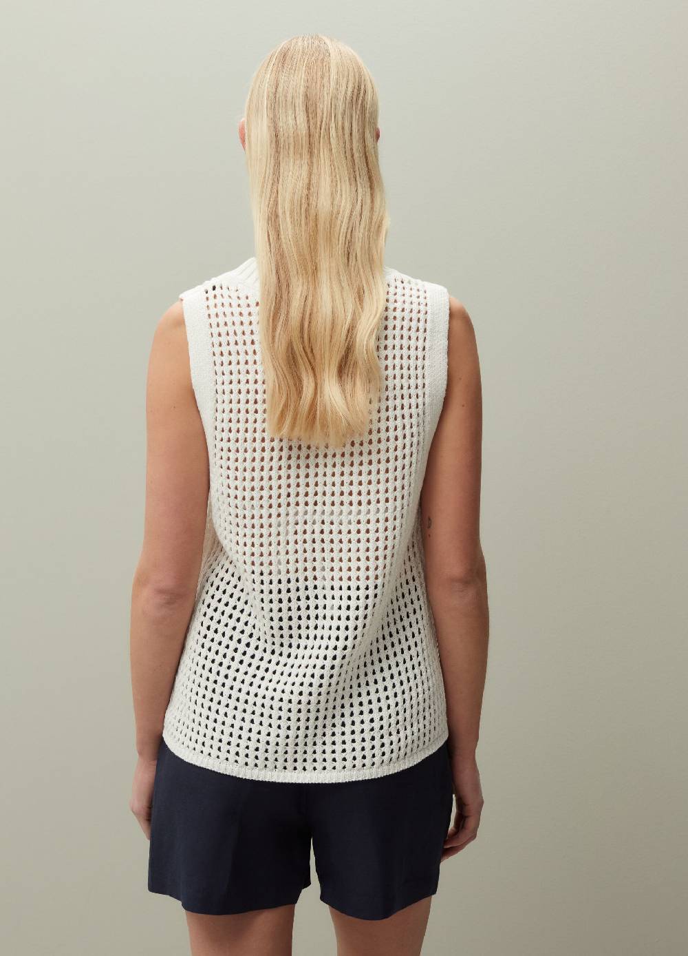 Ovs Tank Top In Cotone Crochet