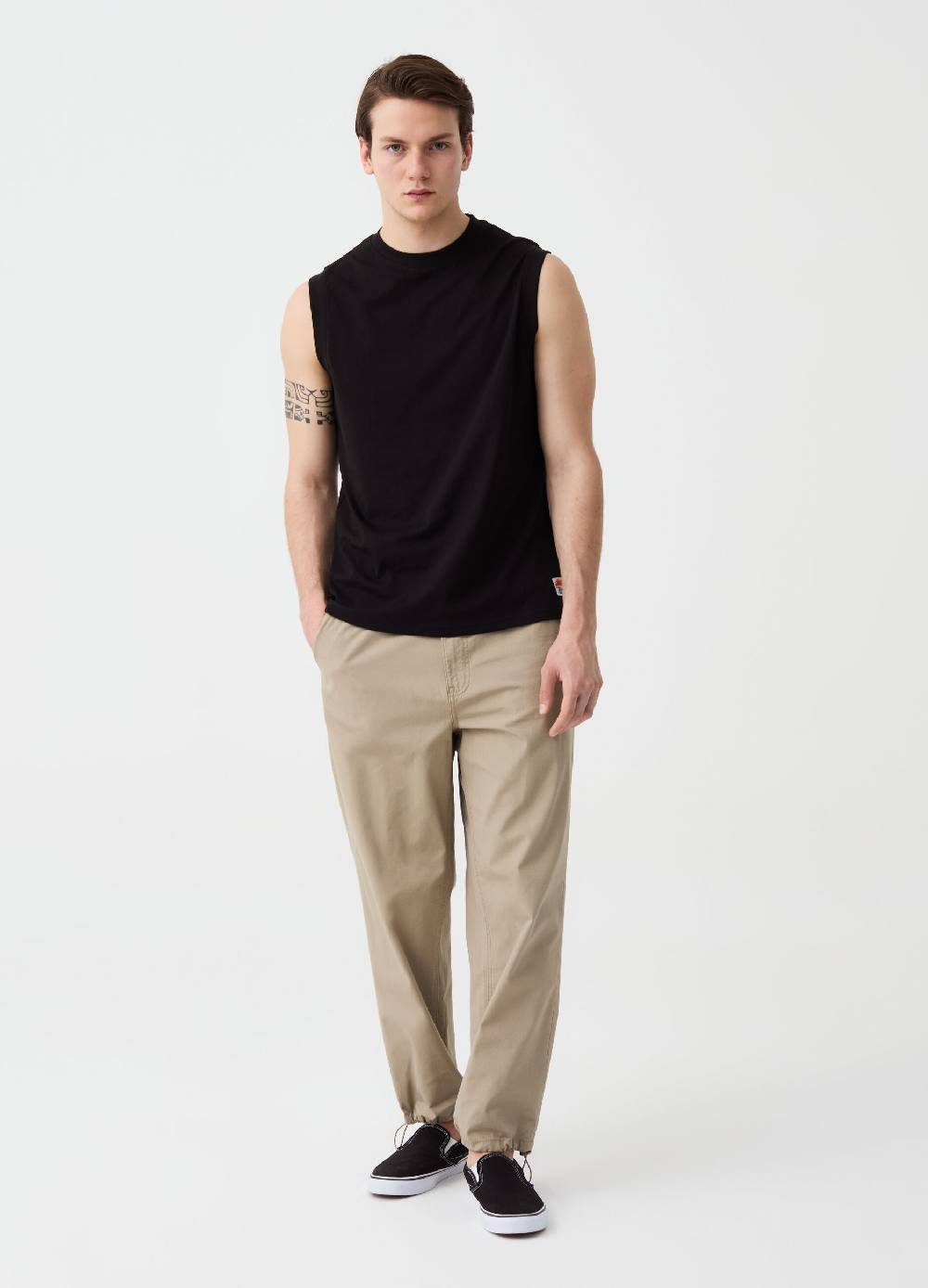 Ovs Tank top in cotone girocollo