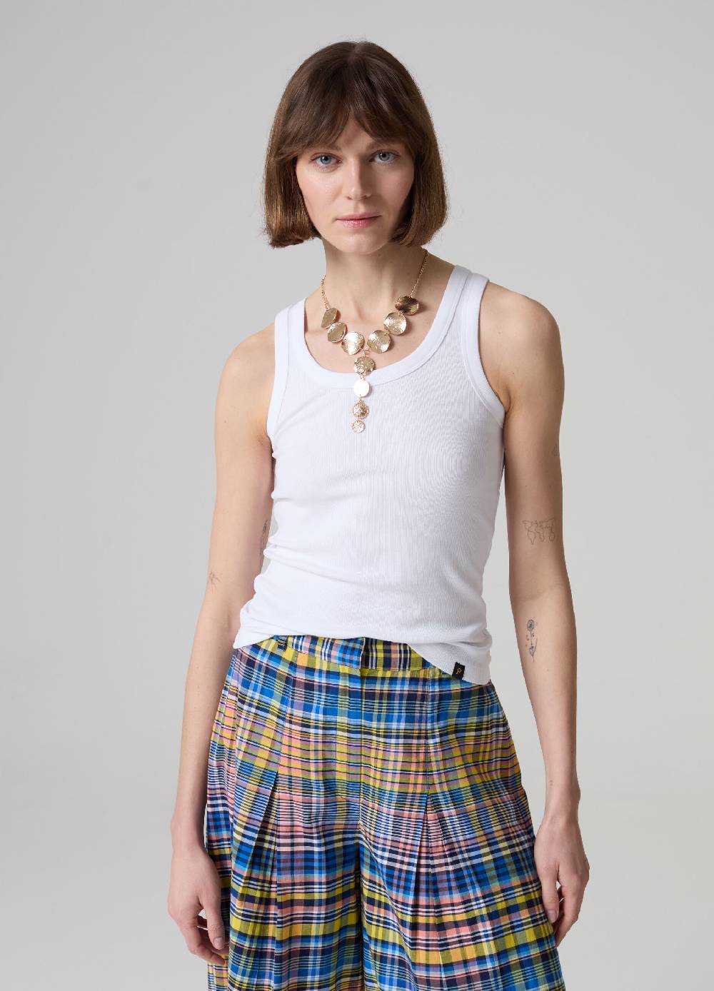 Ovs Tank top in cotone stretch a costine