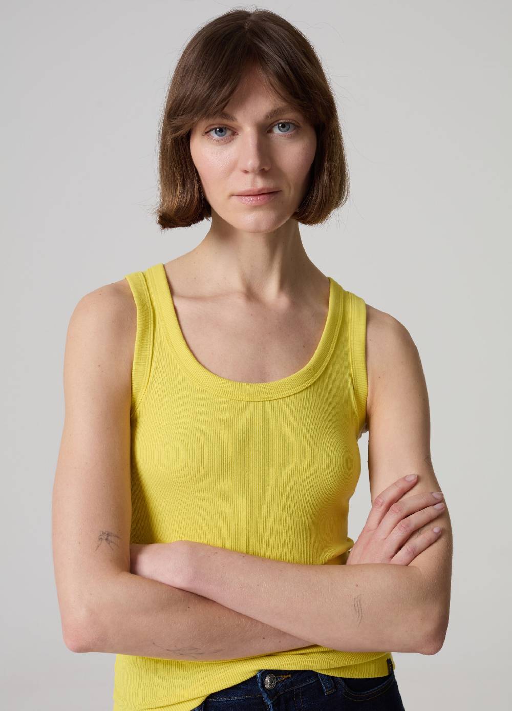 Ovs Tank Top In Cotone Stretch A Costine