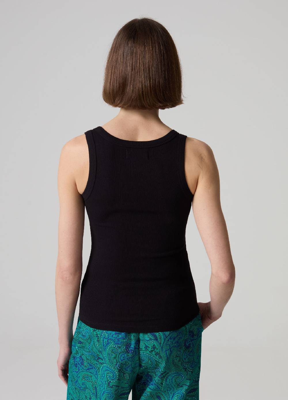 Ovs Tank Top In Cotone Stretch A Costine