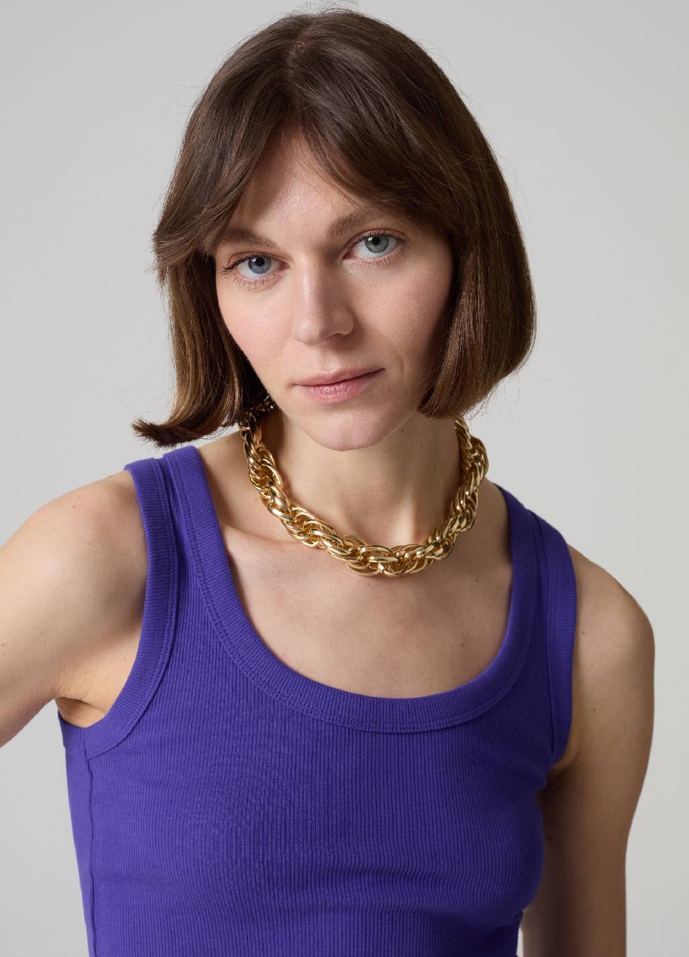 Ovs Tank Top In Cotone Stretch A Costine