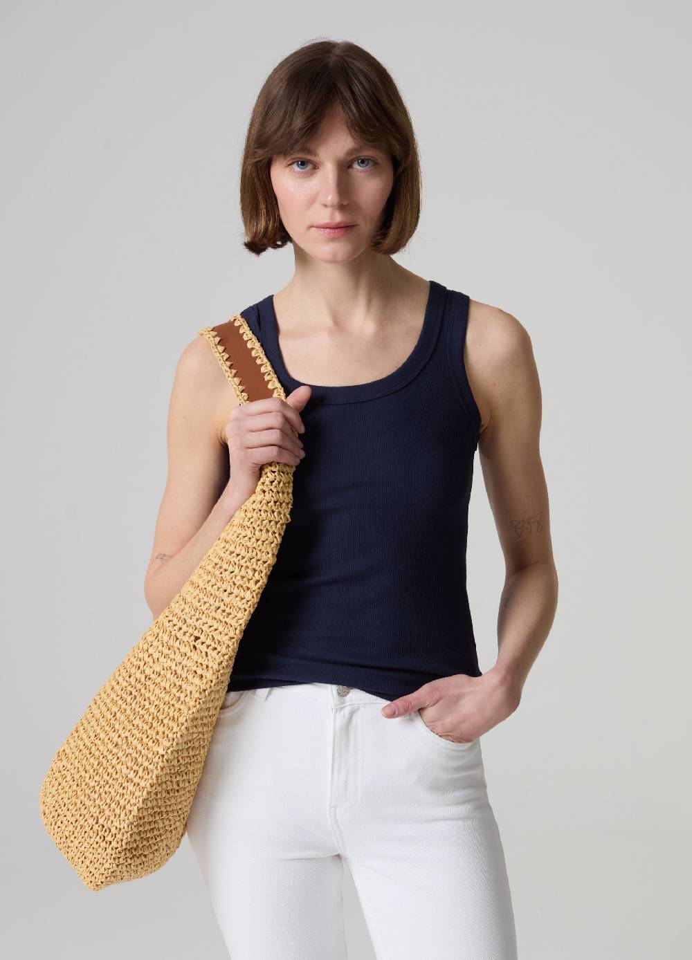 Ovs Tank top in cotone stretch a costine