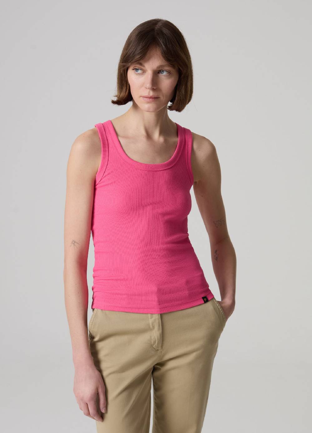 Ovs Tank top in cotone stretch a costine