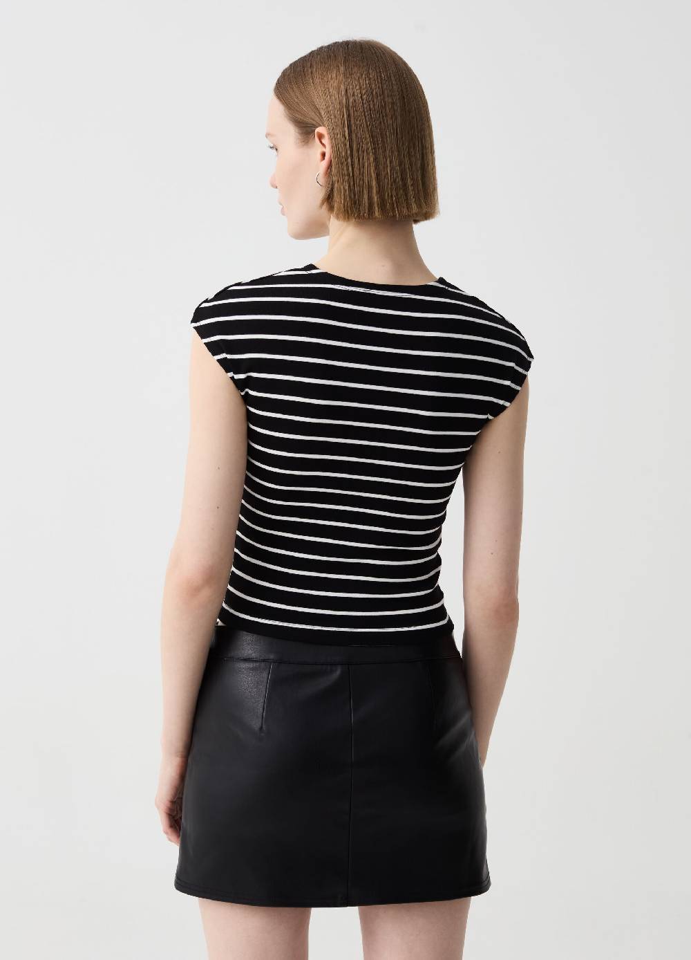 Ovs Tank Top In Cotone Stretch A Righe