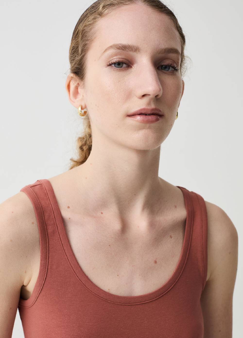 Ovs Tank Top In Cotone Stretch