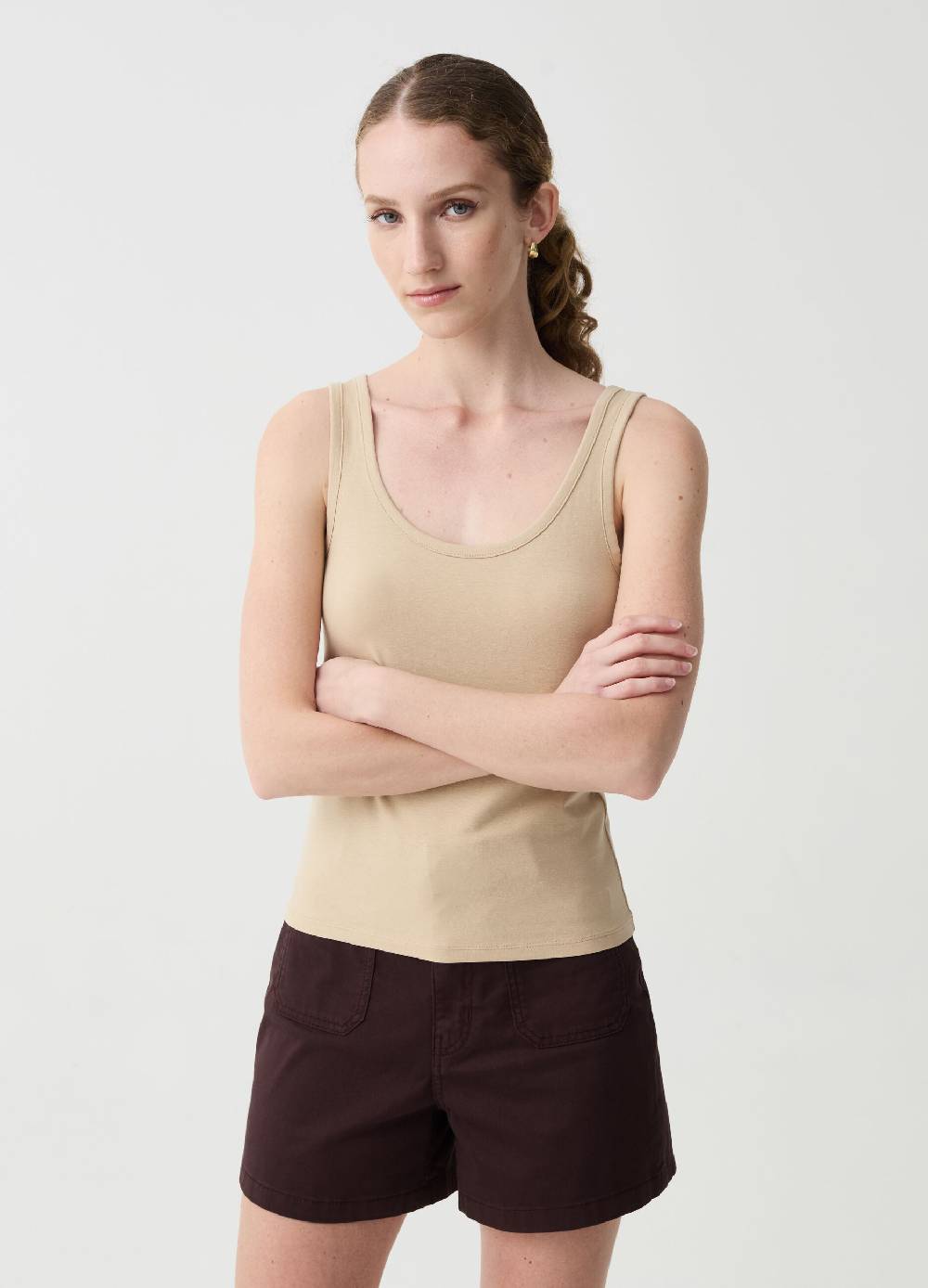 Ovs Tank Top In Cotone Stretch