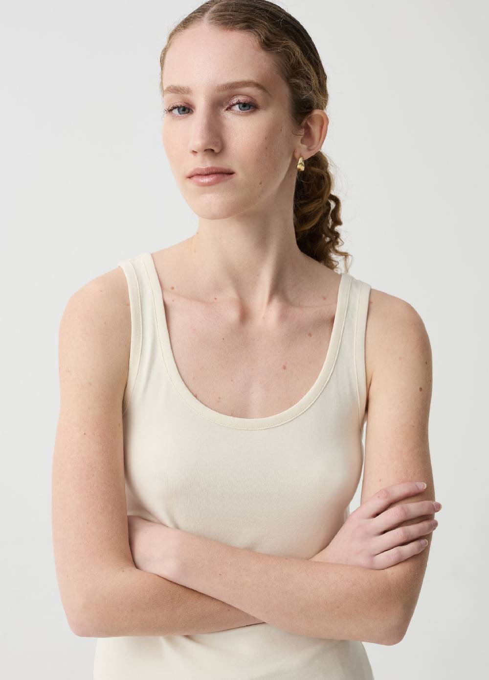 Ovs Tank Top In Cotone Stretch