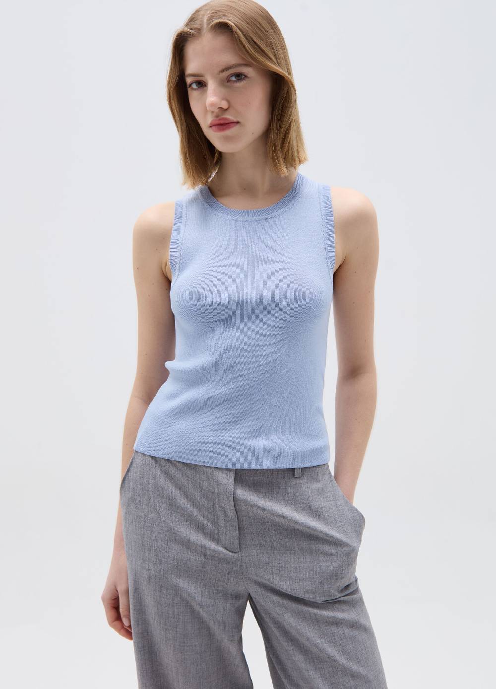 Ovs Tank Top In Crêpe Tinta Unita