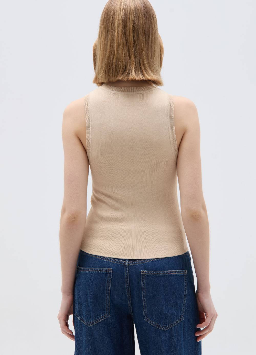 Ovs Tank Top In Crêpe Tinta Unita