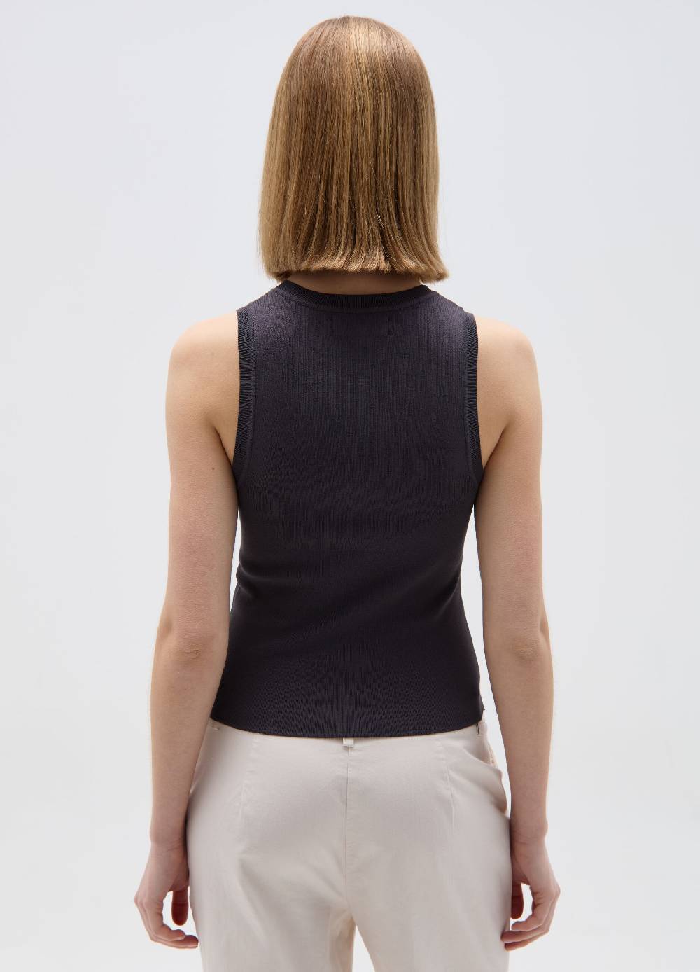 Ovs Tank Top In Crêpe Tinta Unita