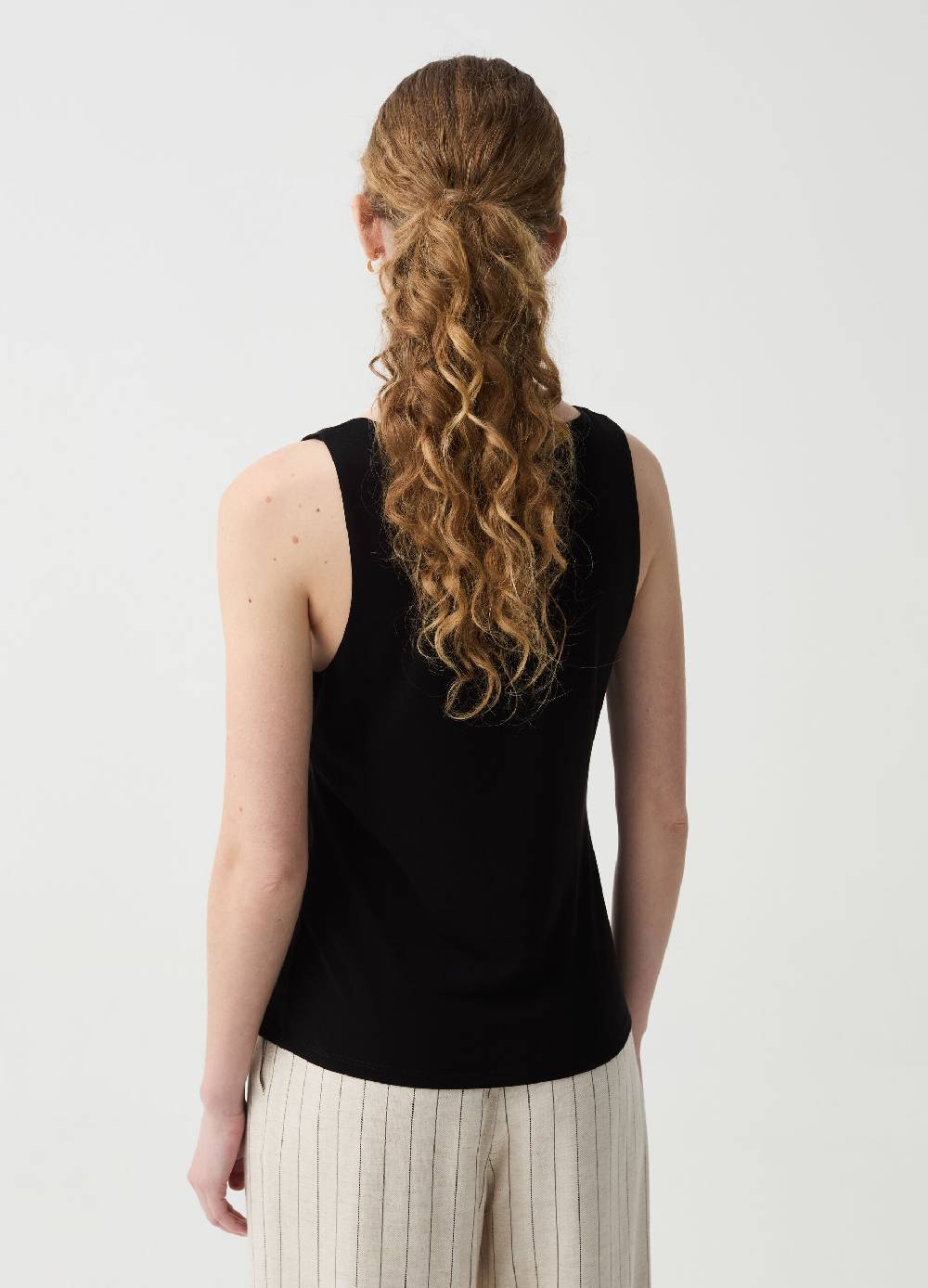 Ovs Tank Top In Modal Stretch