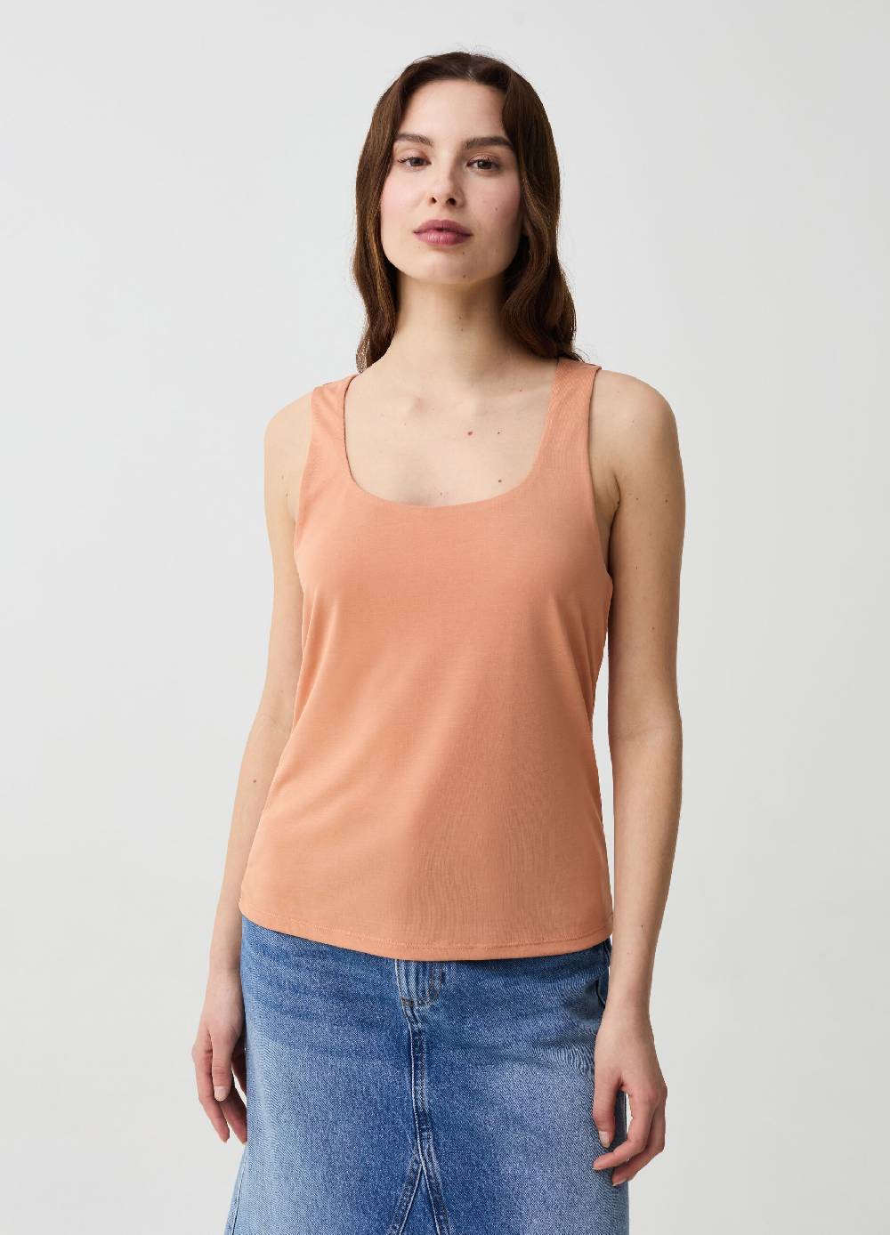 Ovs Tank Top In Modal Stretch