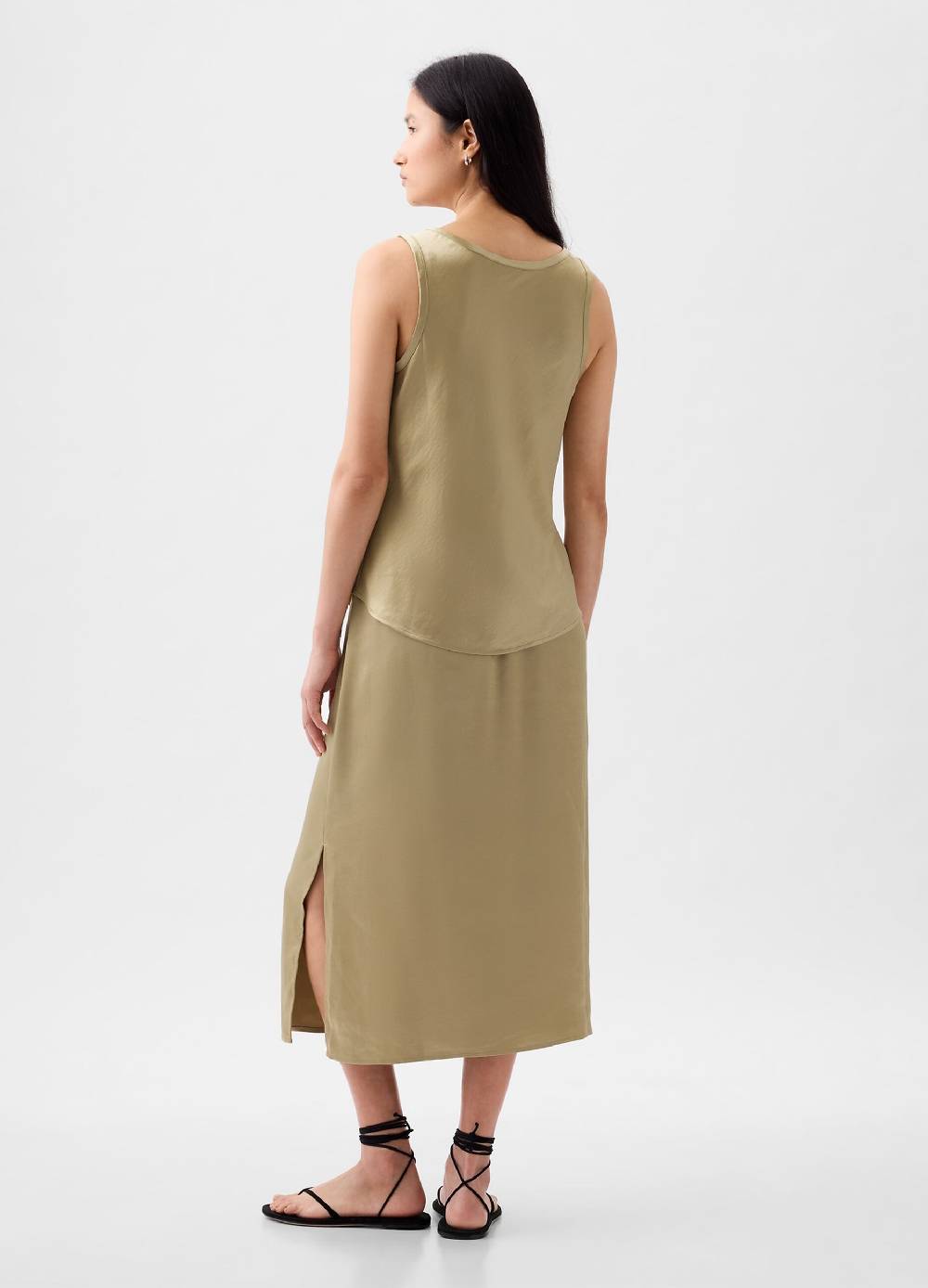 Ovs Tank Top In Satin