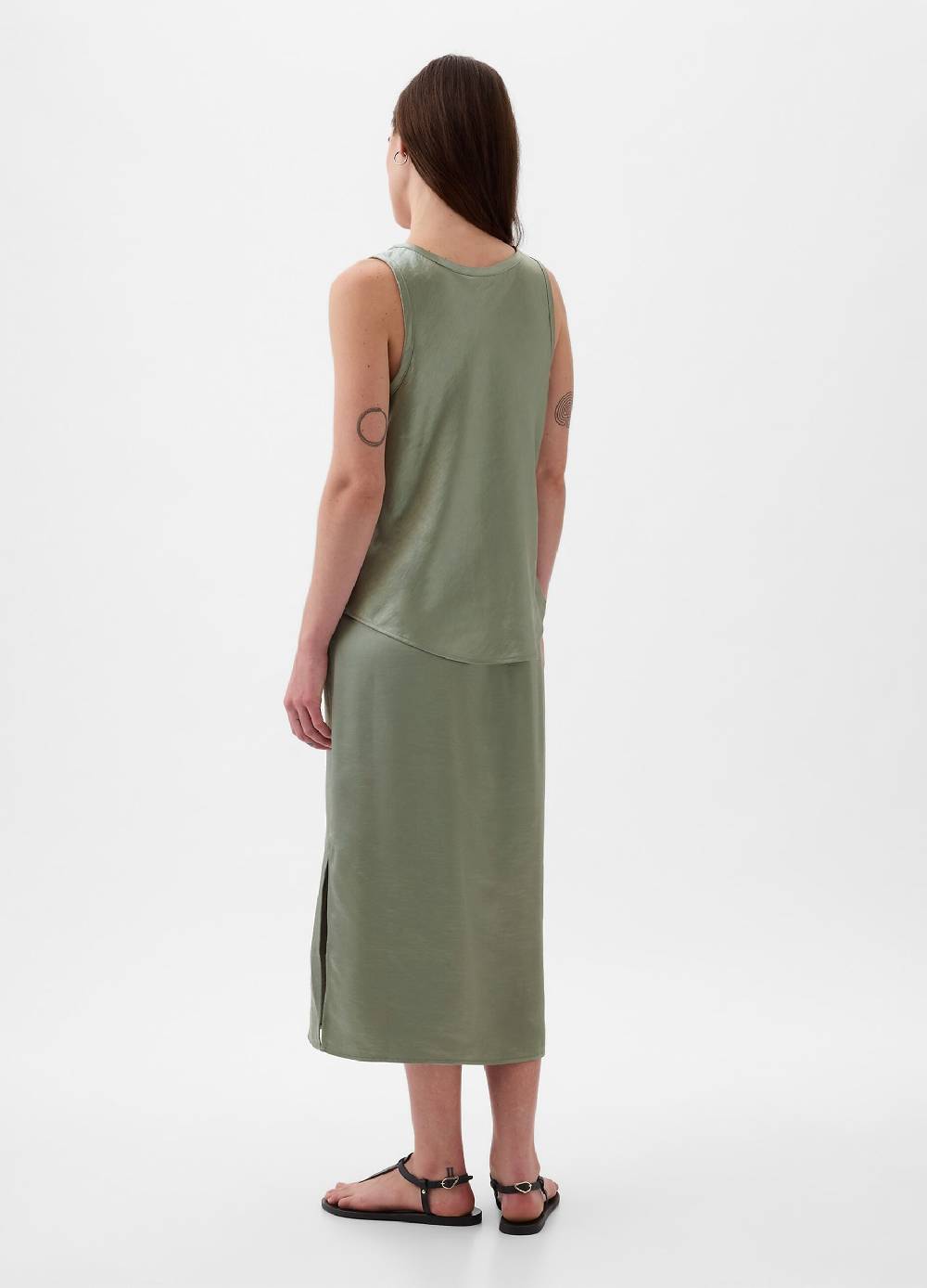 Ovs Tank Top In Satin