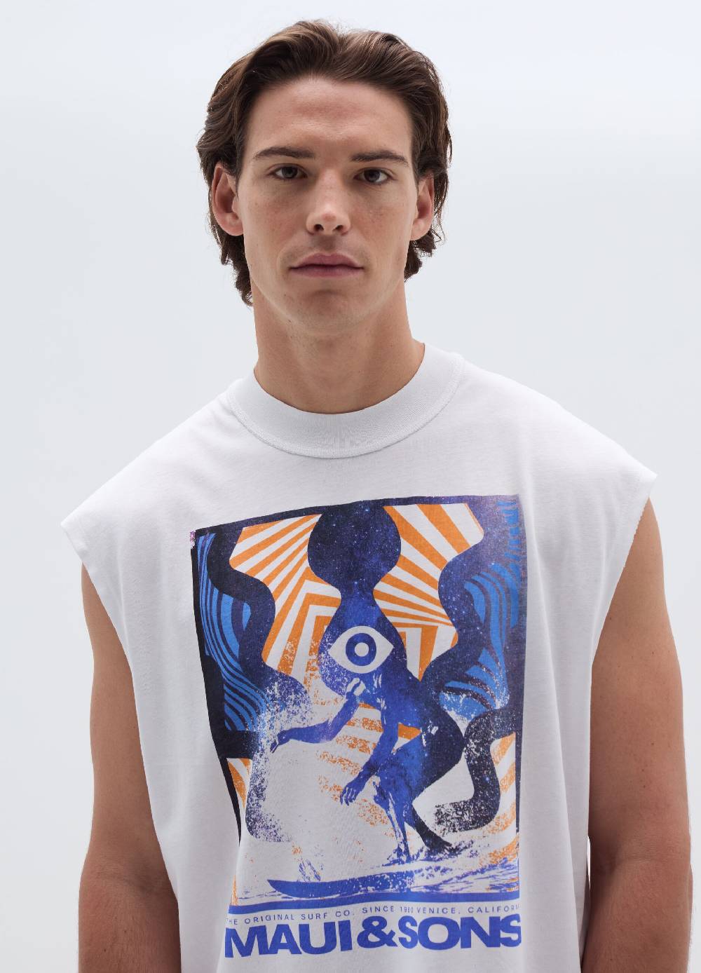 Ovs Tank Top In Slub Jersey Con Stampa
