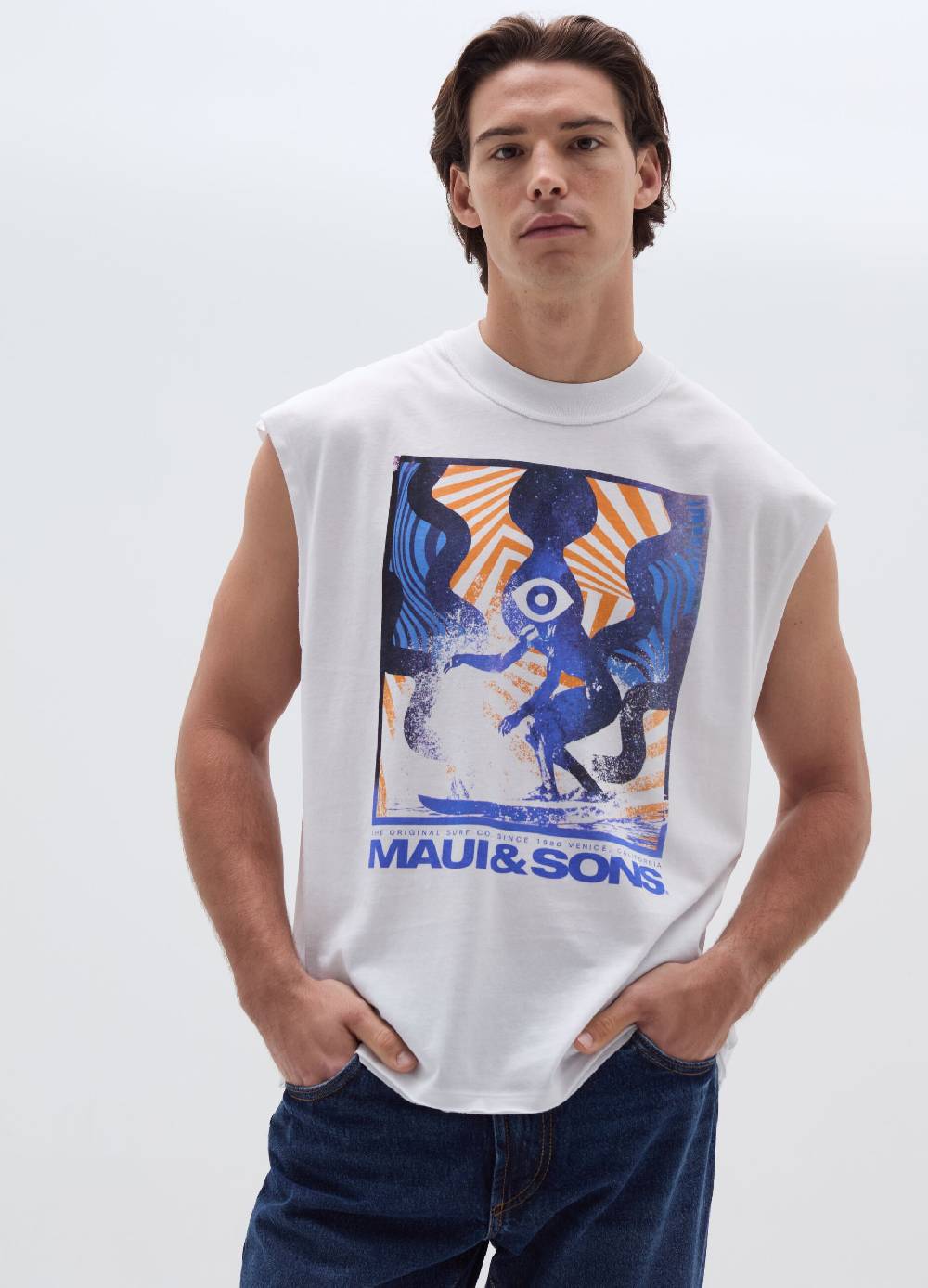 Ovs Tank top in slub jersey con stampa